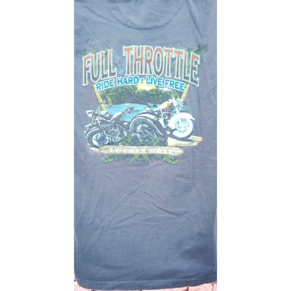 Full Throttle Ride Hard Live Free Motorcycle T-Shirt Size X-Large Covington - Picture 8 of 8